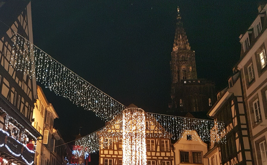 Strasbourg Cathédrale et rue du Maroquin